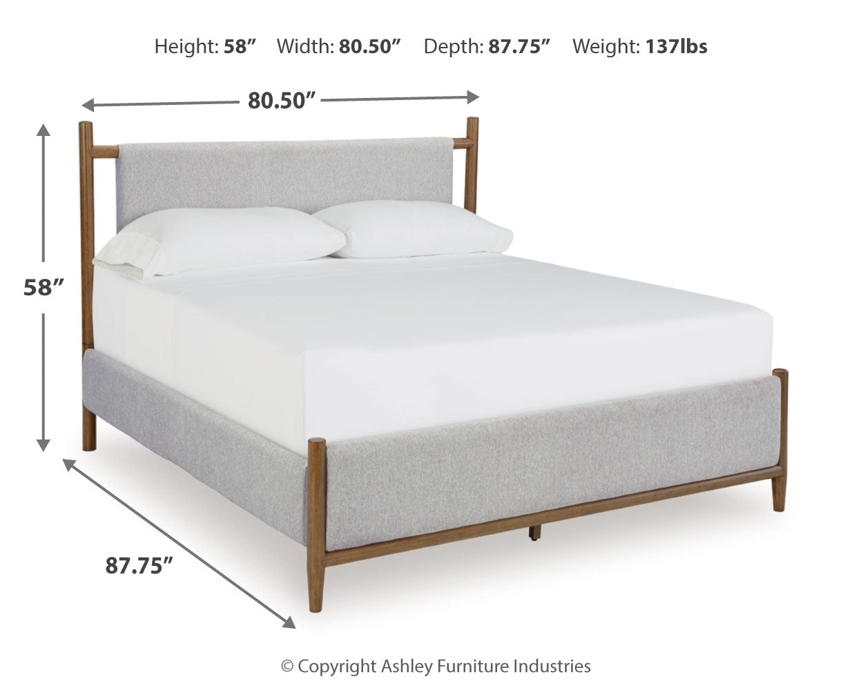 Lyncott King Upholstered Bed