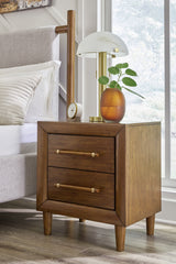 J&M Furniture - Ashley Furniture - Lyncott Nightstand - Two Drawer Night Stand / Brown - B615-92