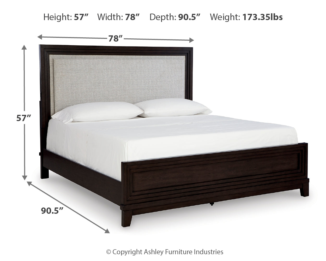 Neymorton California King Upholstered Panel Bed