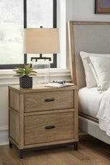 J&M Furniture - Ashley Furniture - Tomtyn Nightstand - Two Drawer Night Stand / Light Brown - B622-92
