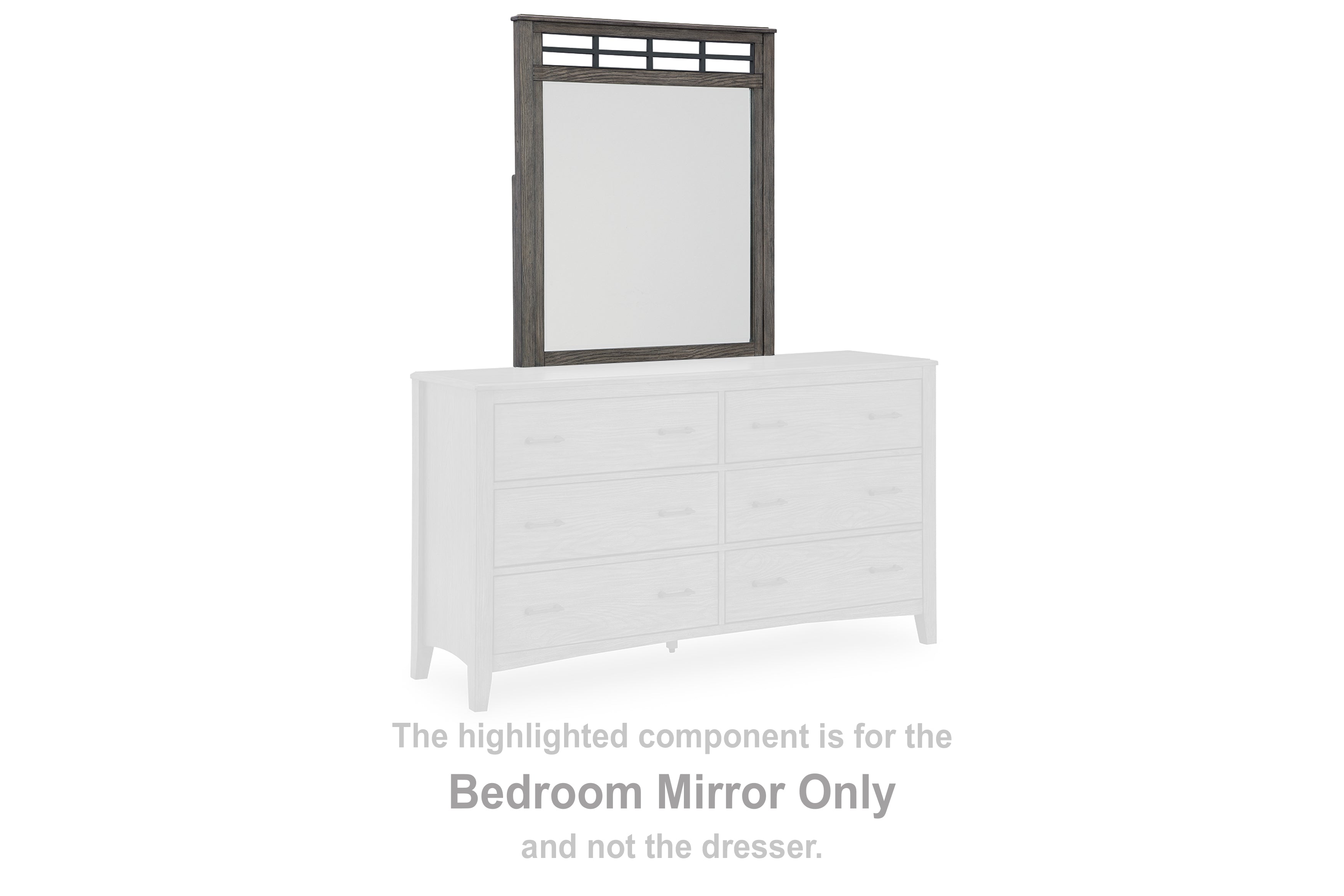 J&M Furniture - Ashley Furniture - Montillan Bedroom Mirror - Bedroom Mirror / Grayish Brown - B651-36
