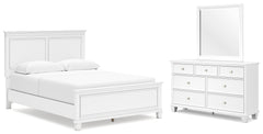 J&M Furniture - Ashley Furniture - Fortman Queen Panel Bed, Dresser and Mirror - Queen Panel Bed, Dresser and Mirror - B680B3