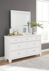J&M Furniture - Ashley Furniture - Fortman Dresser and Mirror - Dresser and Mirror / White - B680B1