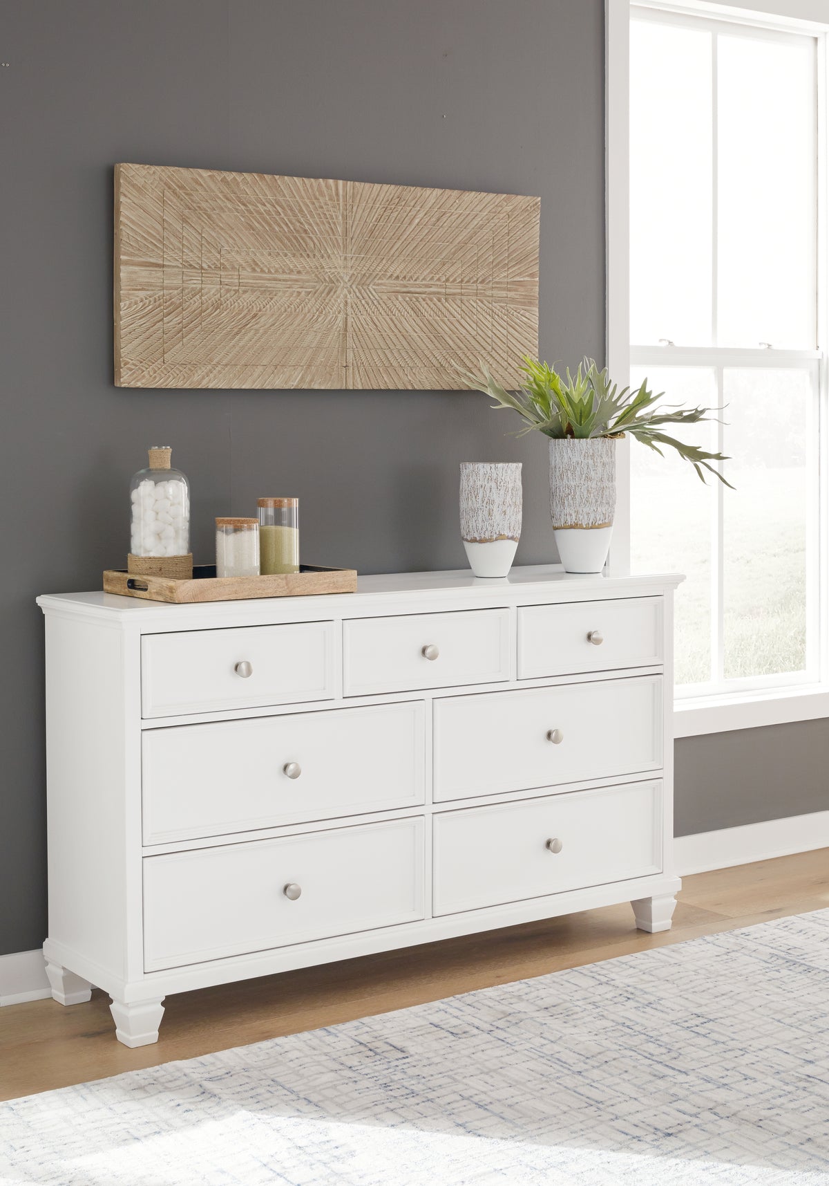 J&M Furniture - Ashley Furniture - Fortman Dresser - Dresser / White - B680-31