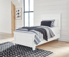 J&M Furniture - Ashley Furniture - Fortman Twin Panel Bed - Twin Panel Bed / White - B680B6