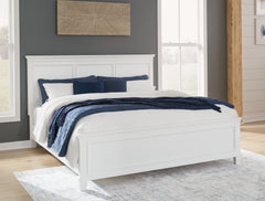 J&M Furniture - Ashley Furniture - Fortman Queen Panel Bed - Queen Panel Bed / White - B680B2