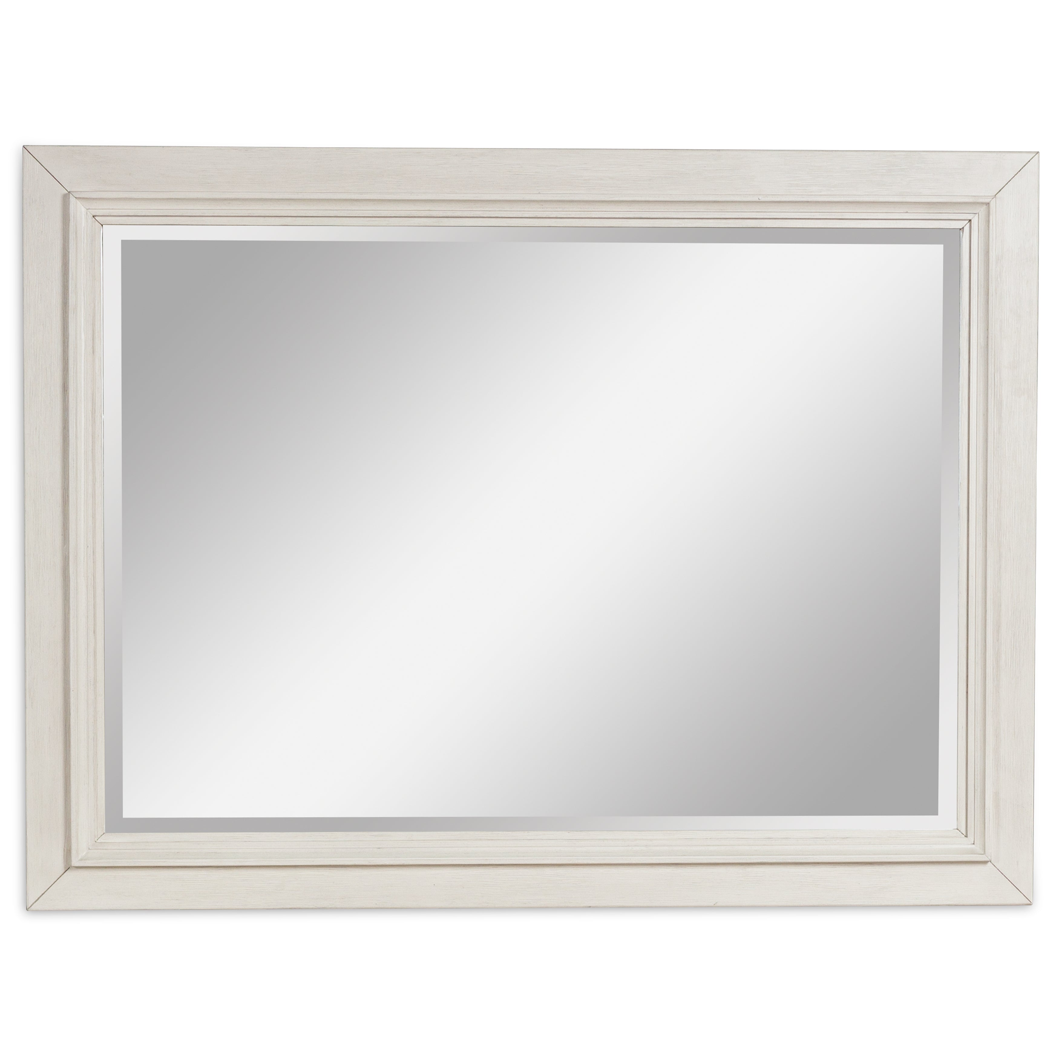 J&M Furniture - Ashley Furniture - Shaybrock Bedroom Mirror - Bedroom Mirror / Antique White/Brown - B683-36