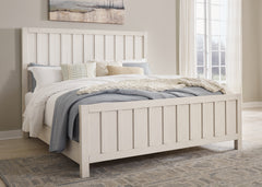 J&M Furniture - Ashley Furniture - Shaybrock Queen Panel Bed - Queen Panel Bed / Antique White - B683B2