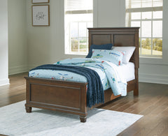 J&M Furniture - Ashley Furniture - Danabrin Twin Panel Bed - Twin Panel Bed / Brown - B685B6