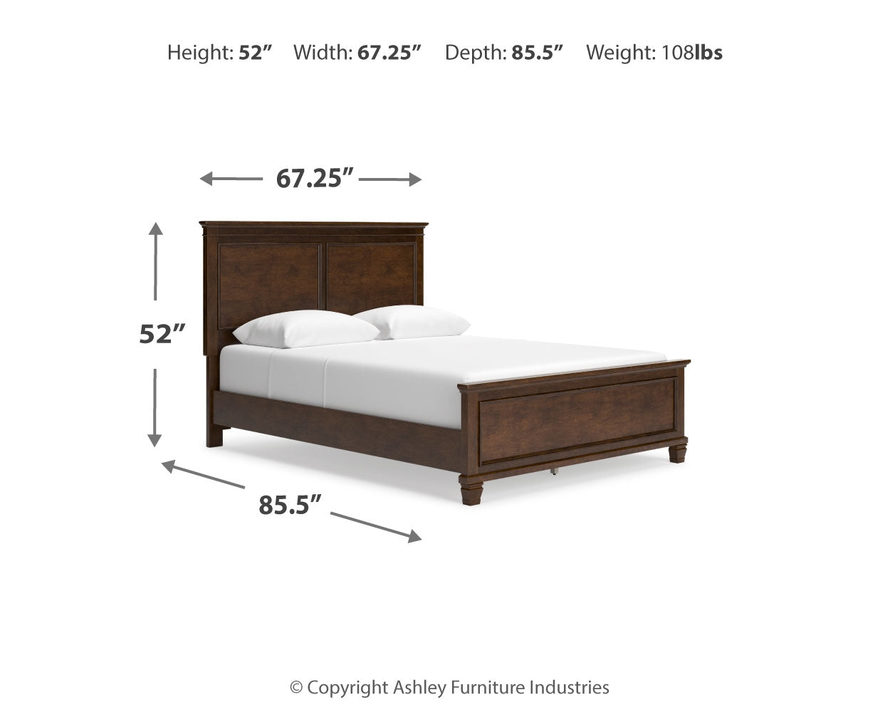 Danabrin Queen Panel Bed