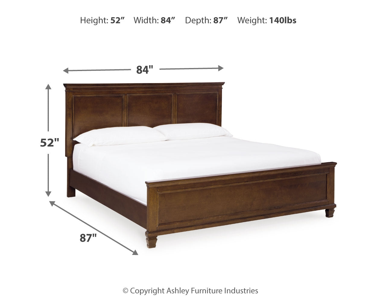 Danabrin King Panel Bed