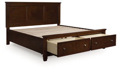 J&M Furniture - Ashley Furniture - Danabrin King Panel Storage Bed - King Panel Storage Bed / Brown - B685B18