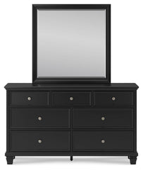 Lanolee Queen Panel Bed, Dresser, Mirror and Nightstand