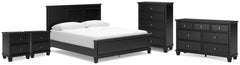 J&M Furniture - Ashley Furniture - Lanolee California King Panel Bed, Dresser, Chest and 2 Nightstands - California King Panel Bed, Dresser, Chest and 2 Nightstands - B687B32