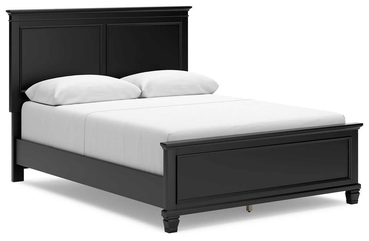 J&M Furniture - Ashley Furniture - Lanolee Queen Panel Bed - Queen Panel Bed / Black - B687B6