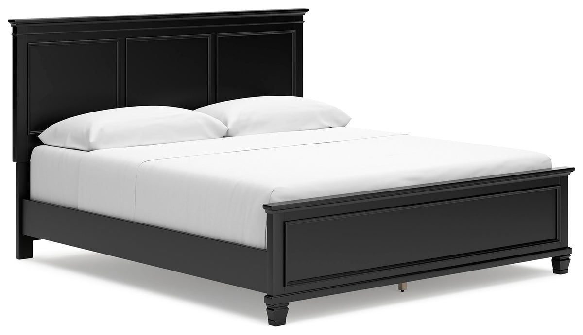 J&M Furniture - Ashley Furniture - Lanolee California King Panel Bed - California King Panel Bed / Black - B687B9