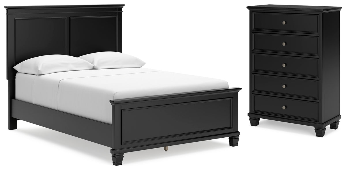 J&M Furniture - Ashley Furniture - Lanolee Full Panel Bed and Chest - Full Panel Bed and Chest - B687B12
