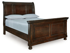 J&M Furniture - Ashley Furniture - Porter Queen Sleigh Bed - Queen Sleigh Bed / Rustic Brown - B697B48