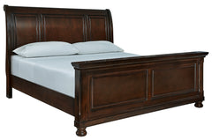 J&M Furniture - Ashley Furniture - Porter King Sleigh Bed - King Sleigh Bed / Rustic Brown - B697B49