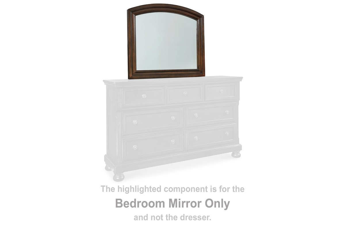 J&M Furniture - Ashley Furniture - Porter Bedroom Mirror - Bedroom Mirror / Rustic Brown - B697-36