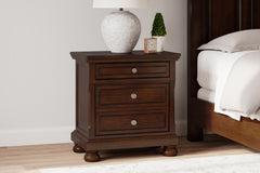 J&M Furniture - Ashley Furniture - Porter Nightstand - Two Drawer Night Stand / Rustic Brown - B697-92