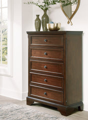 J&M Furniture - Ashley Furniture - Trellington Chest of Drawers - Five Drawer Chest / Brown - B716-46