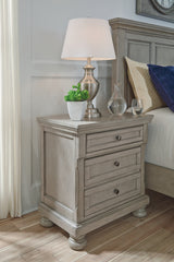J&M Furniture - Ashley Furniture - Lettner Nightstand - Two Drawer Night Stand / Light Gray - B733-92