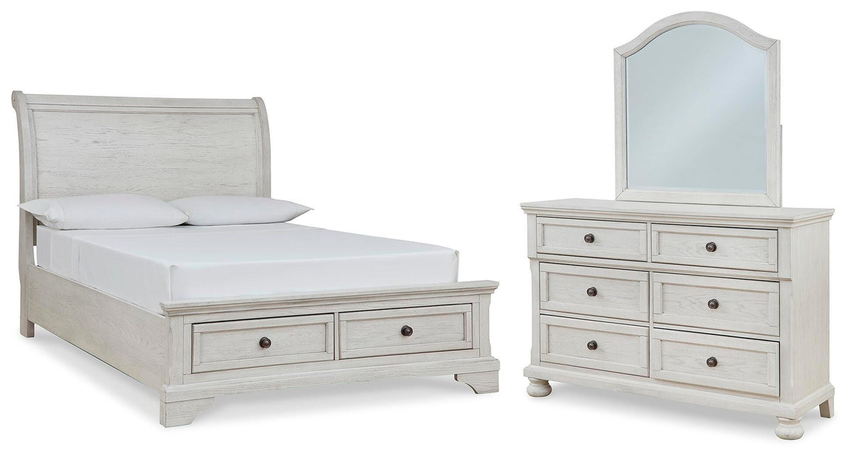 J&M Furniture - Ashley Furniture - Robbinsdale Full Sleigh Storage Bed, Dresser and Mirror - Full Sleigh Storage Bed, Dresser and Mirror - B742B15