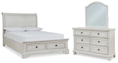 J&M Furniture - Ashley Furniture - Robbinsdale Full Sleigh Storage Bed, Dresser and Mirror - Full Sleigh Storage Bed, Dresser and Mirror - B742B15