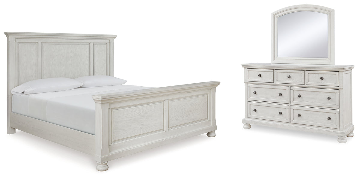 J&M Furniture - Ashley Furniture - Robbinsdale Queen Panel Bed, Dresser and Mirror - Queen Panel Bed, Dresser and Mirror - B742B4