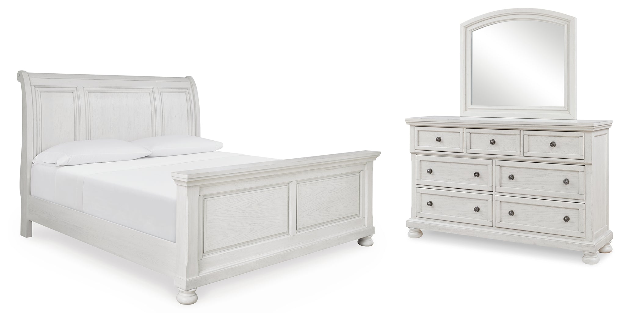 J&M Furniture - Ashley Furniture - Robbinsdale King Sleigh Bed, Dresser and Mirror - King Sleigh Bed, Dresser and Mirror - B742B34
