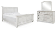 J&M Furniture - Ashley Furniture - Robbinsdale King Sleigh Bed, Dresser and Mirror - King Sleigh Bed, Dresser and Mirror - B742B34