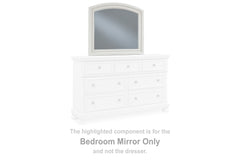 J&M Furniture - Ashley Furniture - Robbinsdale Bedroom Mirror - Bedroom Mirror / Antique White - B742-36