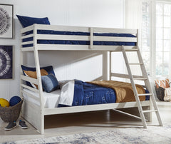 J&M Furniture - Ashley Furniture - Robbinsdale Twin over Full Bunk Bed - Twin over Full Bunk Bed / Antique White - B742B17