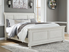 J&M Furniture - Ashley Furniture - Robbinsdale Queen Sleigh Bed - Queen Sleigh Bed / Antique White - B742B23