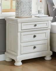 J&M Furniture - Ashley Furniture - Robbinsdale Nightstand - One Drawer Night Stand / Antique White - B742-91