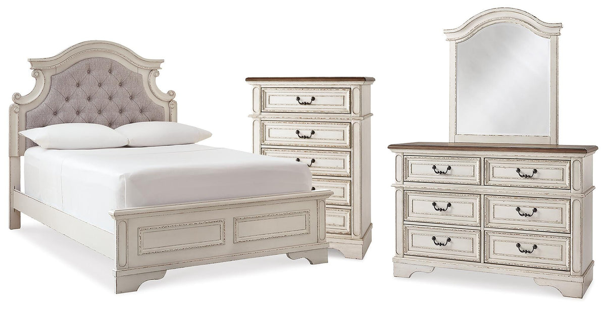 J&M Furniture - Ashley Furniture - Realyn Full Panel Bed, Dresser, Mirror and Chest - Full Panel Bed, Dresser, Mirror and Chest - B743B80