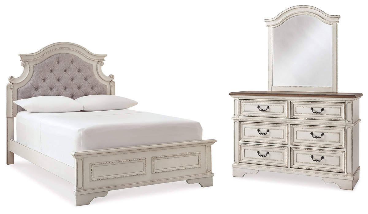 J&M Furniture - Ashley Furniture - Realyn Full Panel Bed, Dresser and Mirror - Full Panel Bed, Dresser and Mirror - B743B17