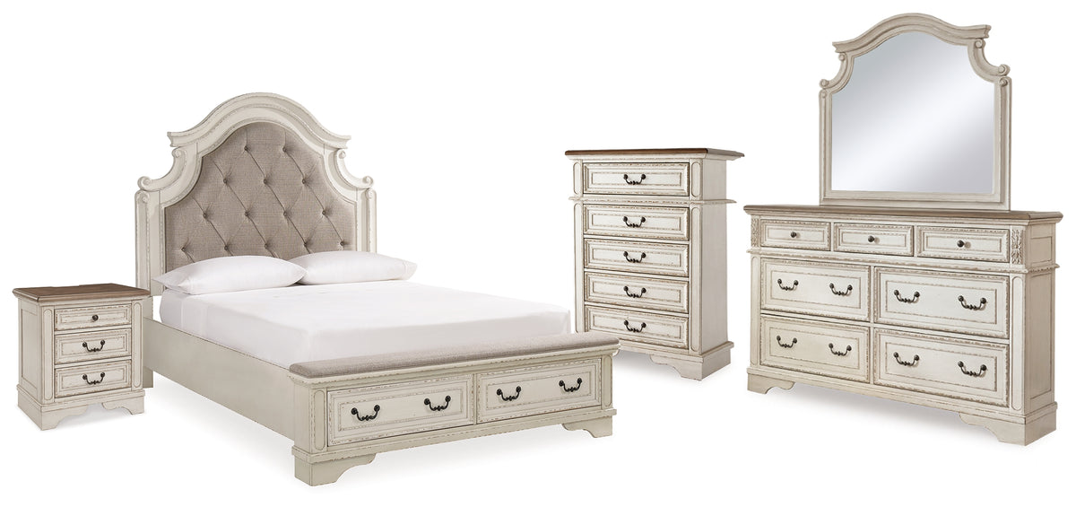 J&M Furniture - Ashley Furniture - Realyn Queen Panel Bed, Dresser, Mirror, Chest and Nightstand - Queen Panel Bed, Dresser, Mirror, Chest and Nightstand - B743B46