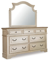 Realyn King Panel Bed, Dresser, Mirror and 2 Nightstands