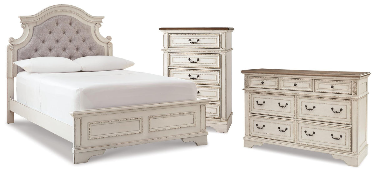 J&M Furniture - Ashley Furniture - Realyn Full Panel Bed, Dresser and Chest - Full Panel Bed, Dresser and Chest - B743B88