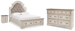 J&M Furniture - Ashley Furniture - Realyn Queen Upholstered Storage Bed, Dresser and Nightstand - Queen Upholstered Storage Bed, Dresser and Nightstand - B743B100