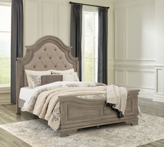 J&M Furniture - Ashley Furniture - Lodenbay Queen Panel Bed - Queen Panel Bed / Antique Gray - B751B2