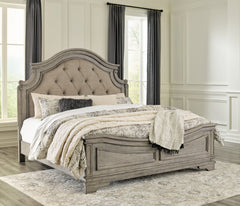 J&M Furniture - Ashley Furniture - Lodenbay California King Panel Bed - California King Panel Bed / Antique Gray - B751B5
