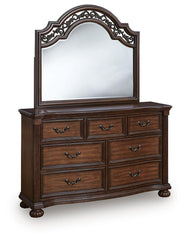 Lavinton Queen Poster Bed, Dresser, Mirror, Chest and 2 Nightstands