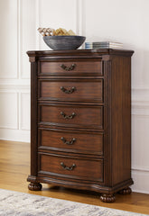 J&M Furniture - Ashley Furniture - Lavinton Chest of Drawers - Five Drawer Chest / Brown - B764-46