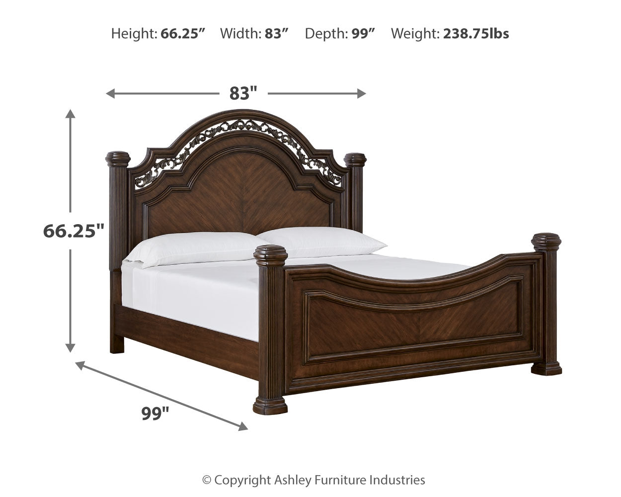 Lavinton California King Poster Bed