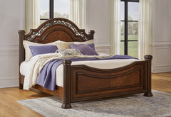 J&M Furniture - Ashley Furniture - Lavinton King Poster Bed - King Poster Bed - B764B9