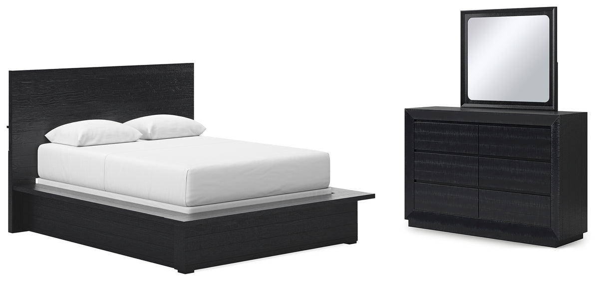 J&M Furniture - Ashley Furniture - Londer Queen Panel Bed, Dresser and Mirror - Queen Panel Bed, Dresser and Mirror - B768B3