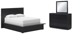 Londer Queen Panel Bed, Dresser and Mirror